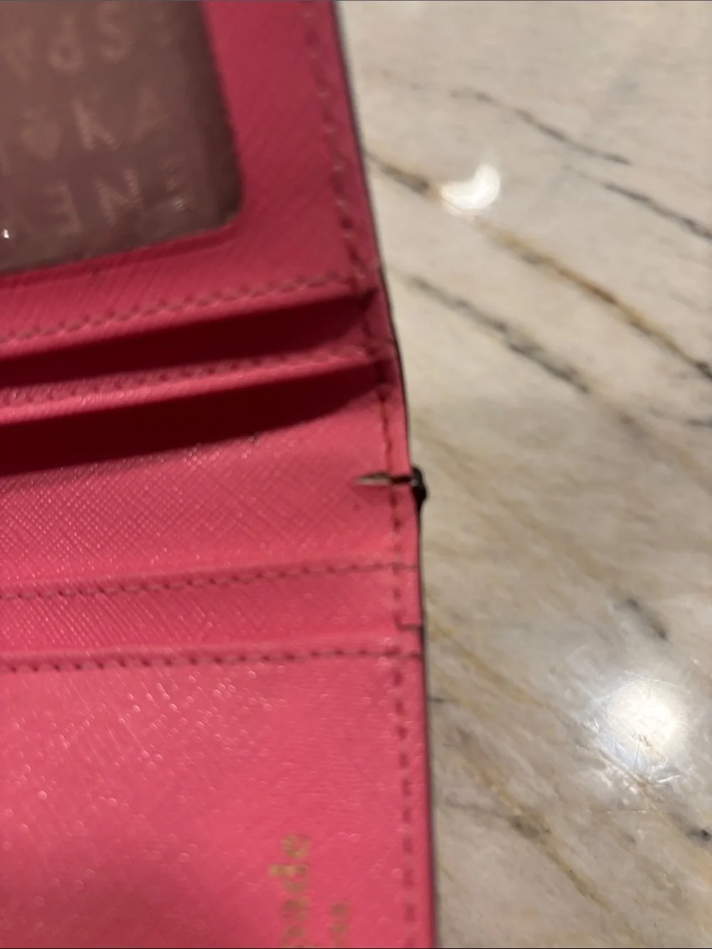 kate spade Pink Camel-Print Continental Wallet